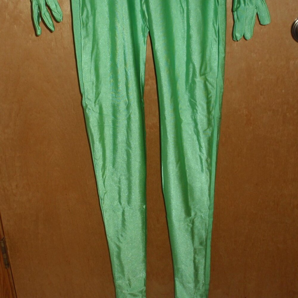 2nd Skin Alien Green SEXY BODYSUIT ZENTAI GIMP Green Screen Costume Halloween! - Picture 5 of 7